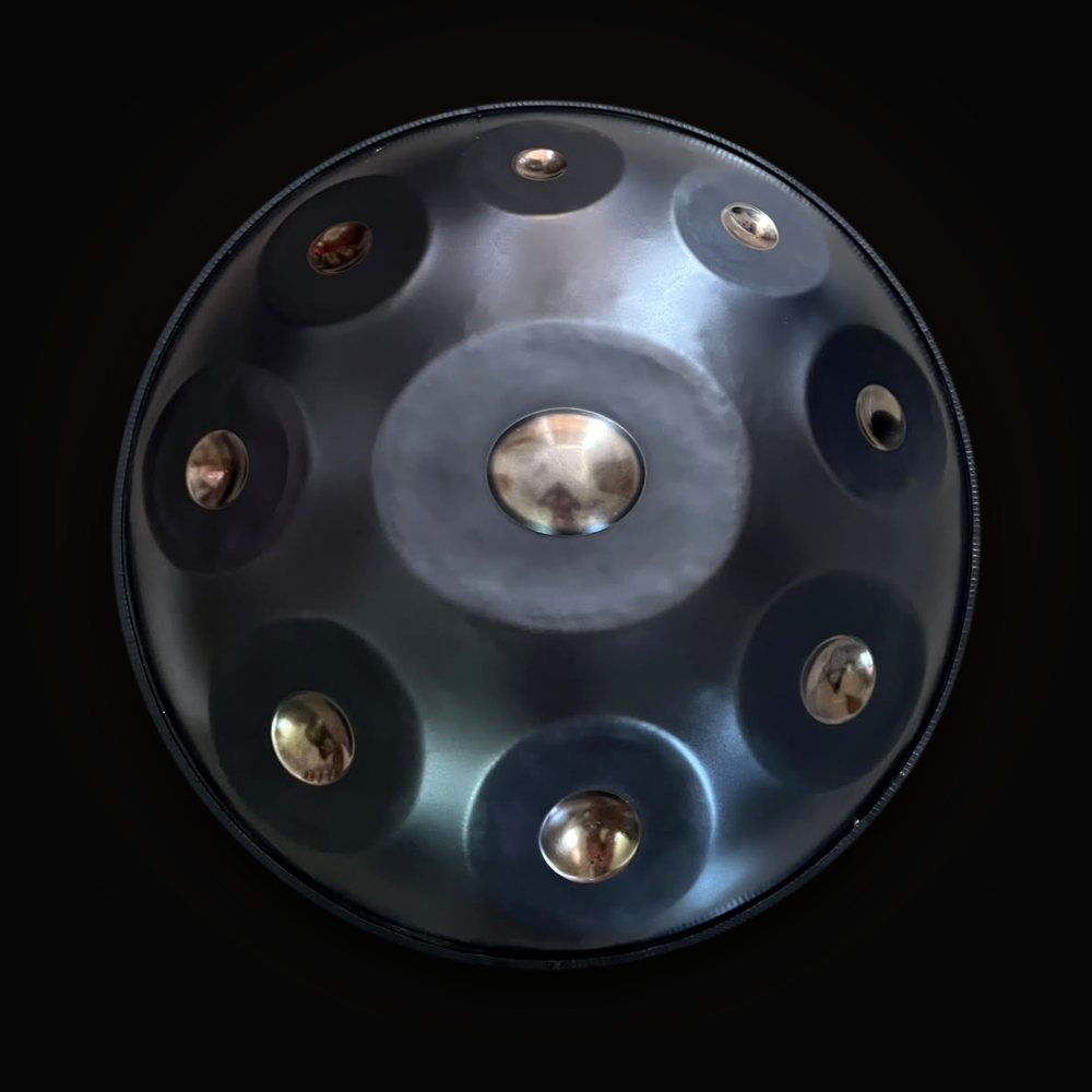 Handpan SHIVAPAN D Kurd 9 de acero nitrurado oscuro